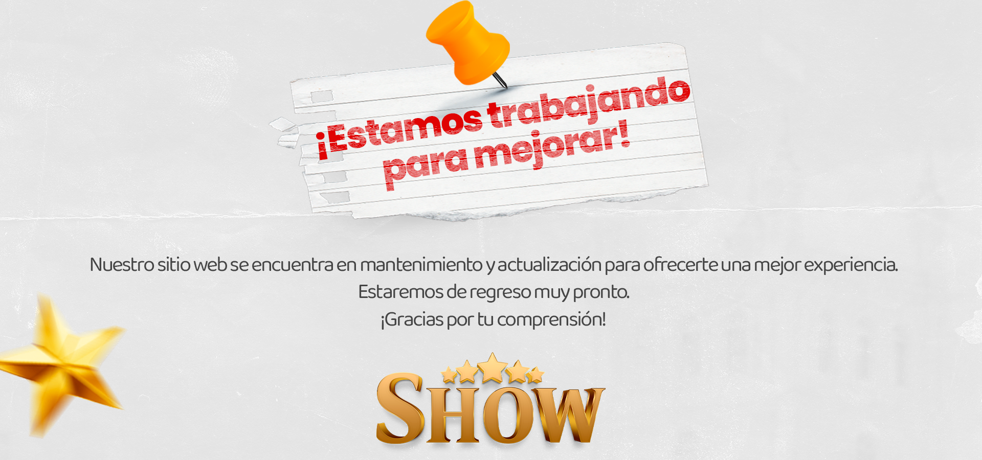 Sitio en construcción Show