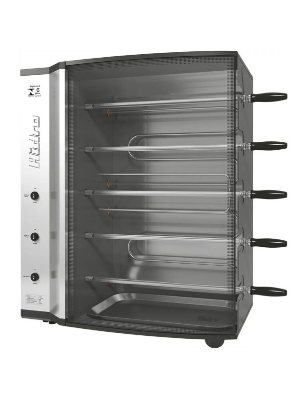 Churrasquera Eléctrica Hidro 5 Espetos Inox