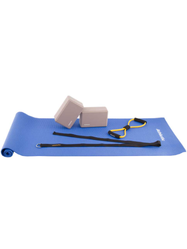 Kit Athletic 3 Fitnes Mat+Block