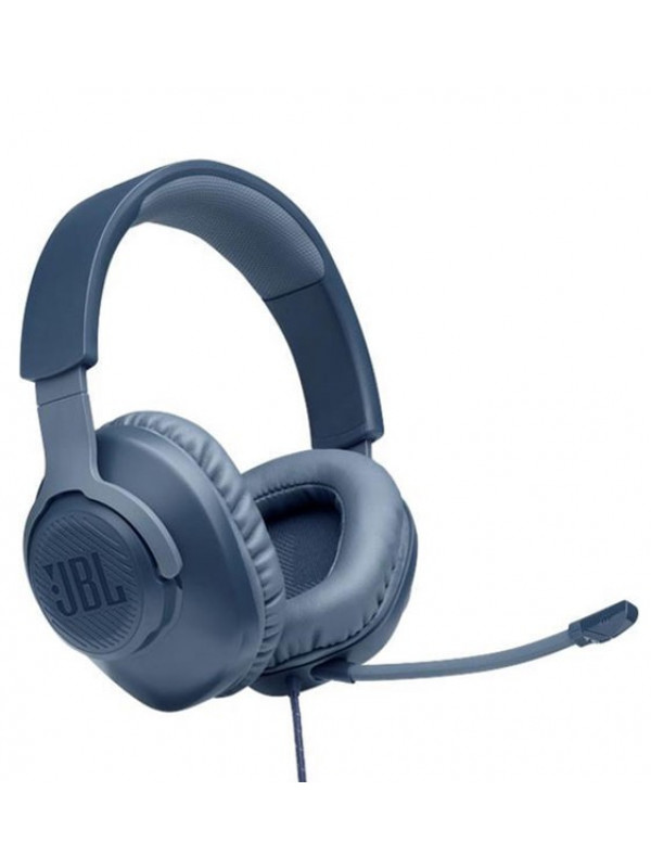 HEADPHONE JBL QUANTUM 100 BLU CON MICRÓFONO