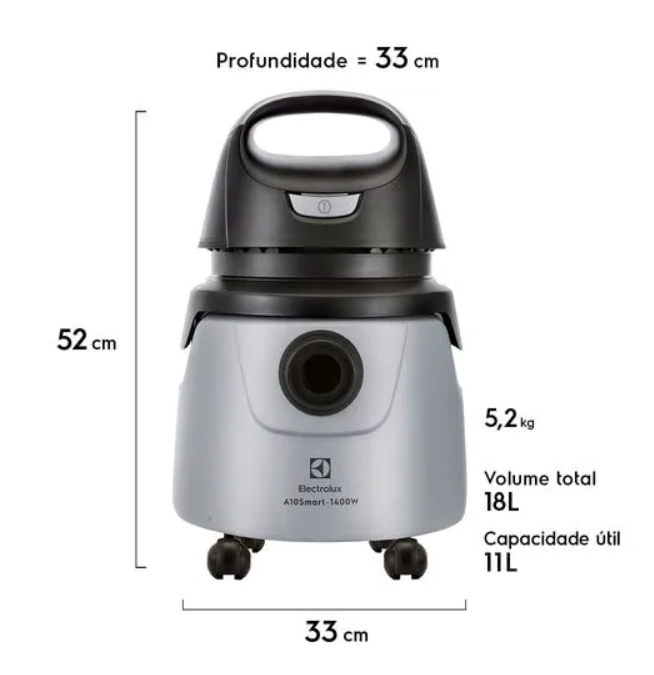 Aspirador de Polvo y Agua Electrolux 1250W