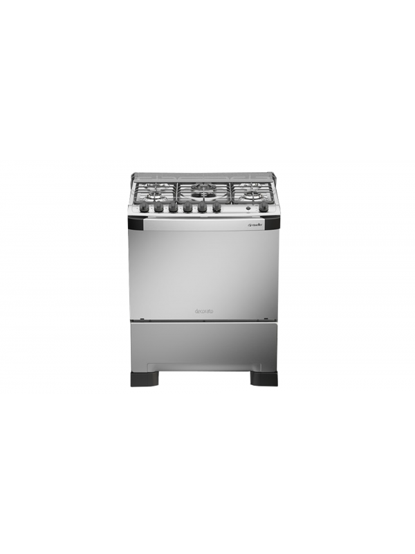 COCINA MUELLER DECORATO GOURMET ACERO 5H. INOX C/ GRIL.