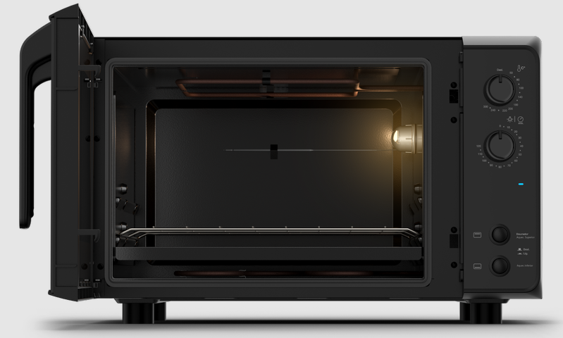 HORNO FISCHER 48LT. PREM.(29420-70308)C/DOR. BLACK