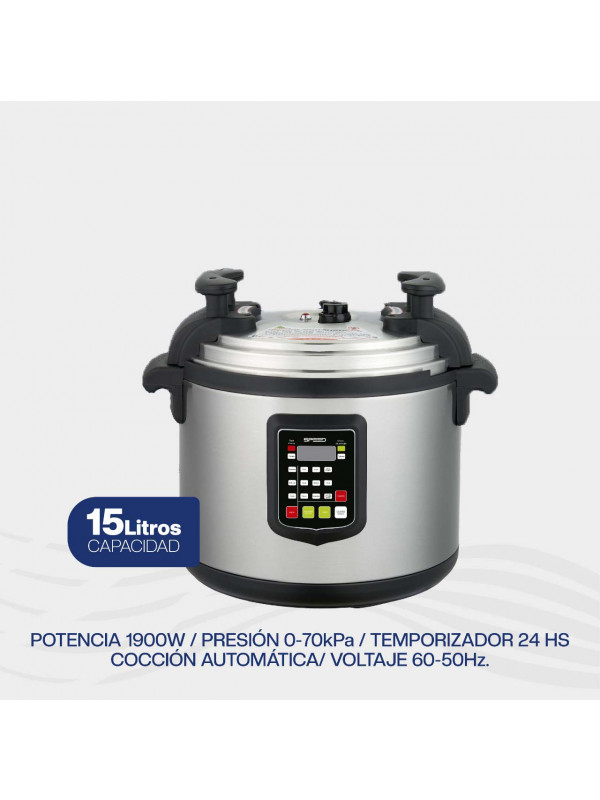 OLLA A PRESION ELECTRICA SPEED 15L.