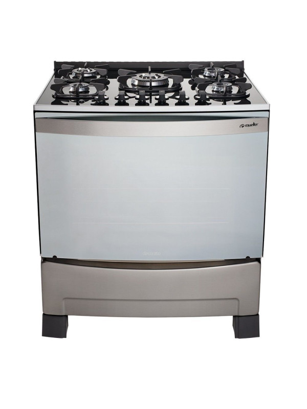 COCINA MUELLER 5H. DECORATO VETRO GOURMET G3 INOX