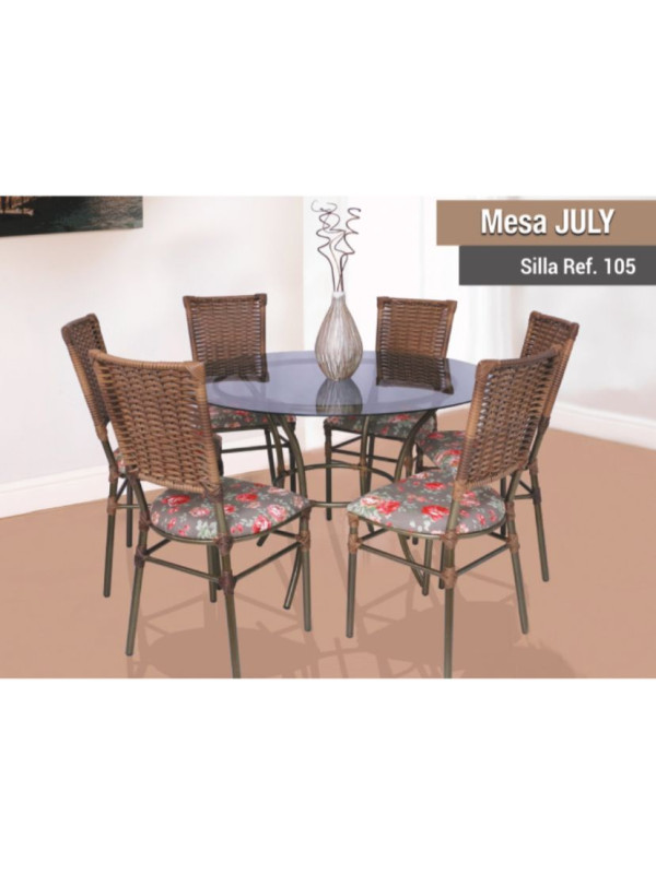 Juego de Mesa July 6 sillas