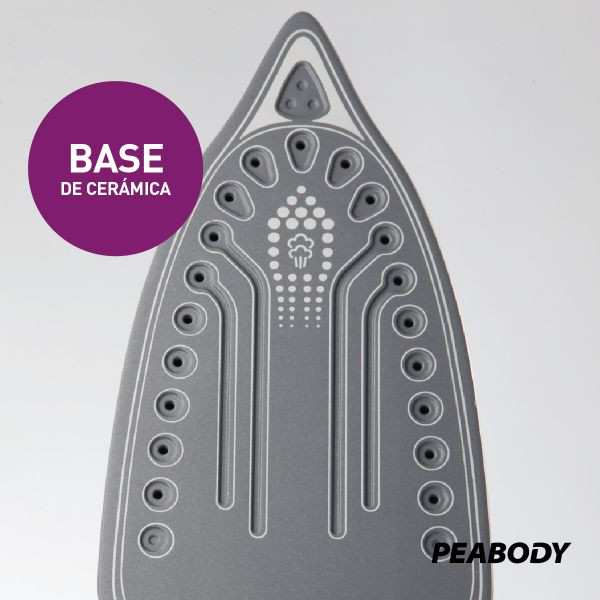 PLANCHA PEABODY CERAMICA A VAPOR MOD. PE-PVC33