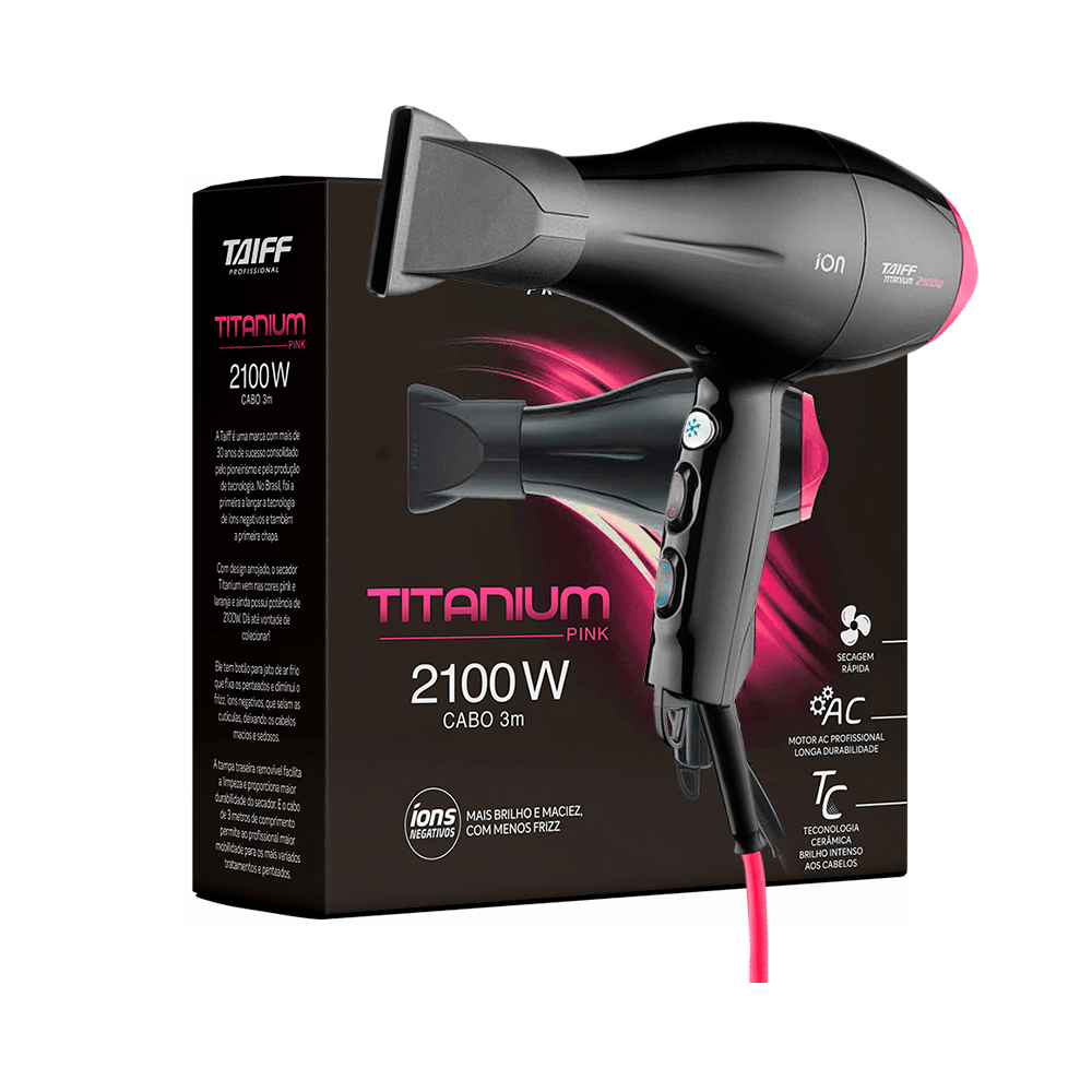 SECADOR TAIFF TITANIUM PINK 220V.