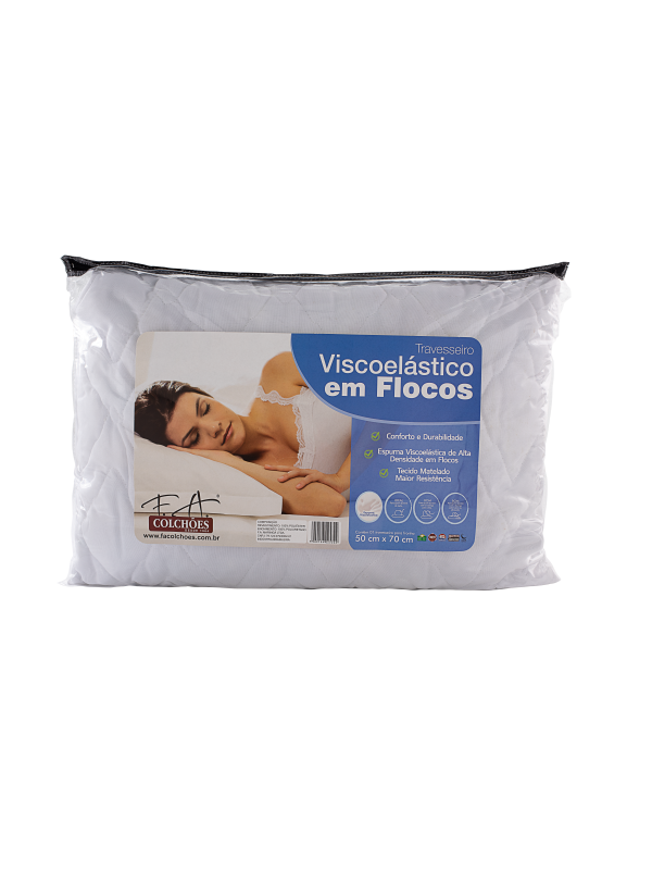 Almohada Viscoelastico En Flocos 50X70