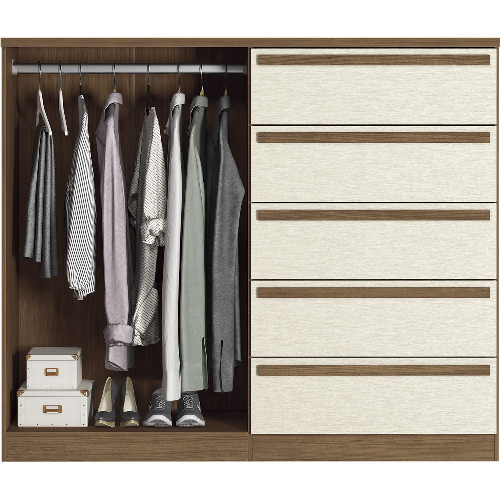 Cômoda Málaga Gold 2.5 Puerta Jatoba/Jatoba