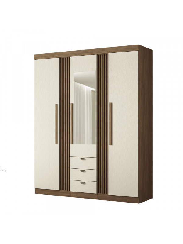 Ropero Aurora 3.3 Puertas Jatoba/Arena