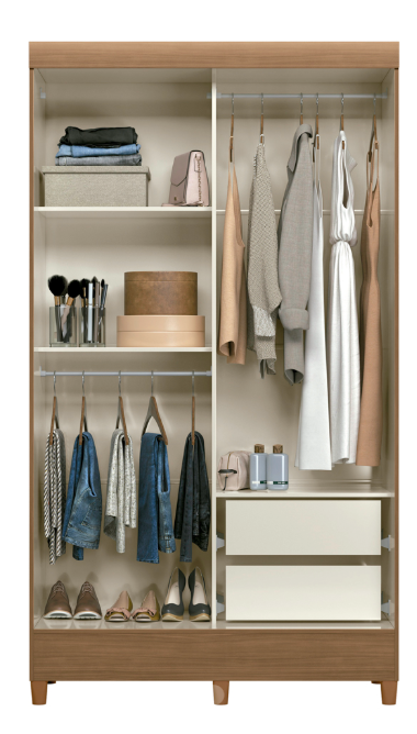 Multiuso Fit 2 puertas C/Pies Jequitiba/Jequitiba