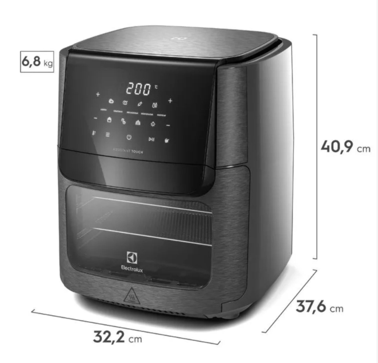 Air Fryer Electrolux 12L 1700W