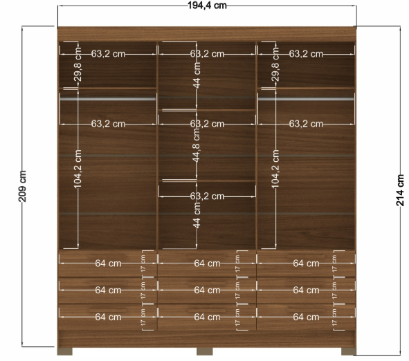 Ropero Colombo 6.9 Jatoba/Arena