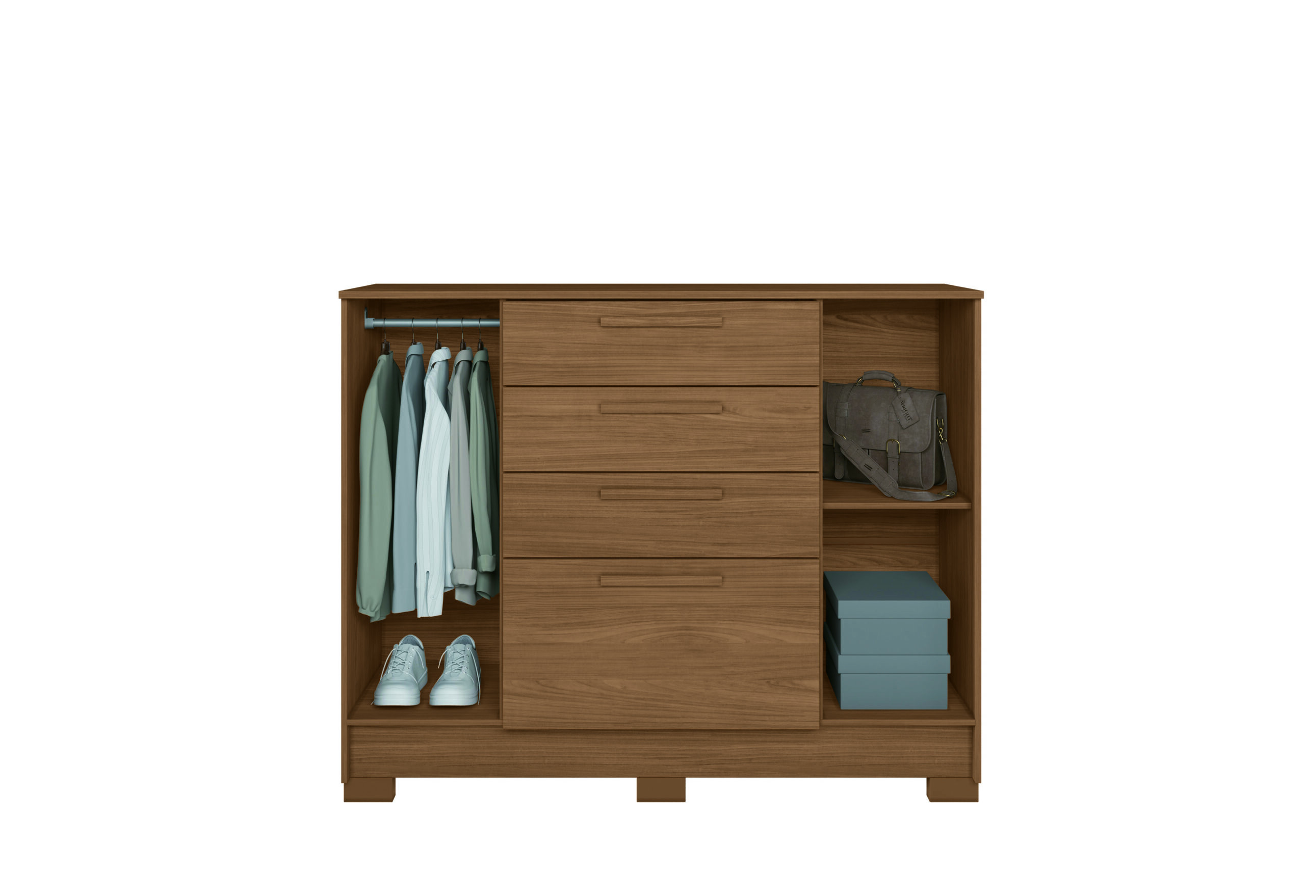 Cômoda Pinhais 2.4 Jatoba/Grafite
