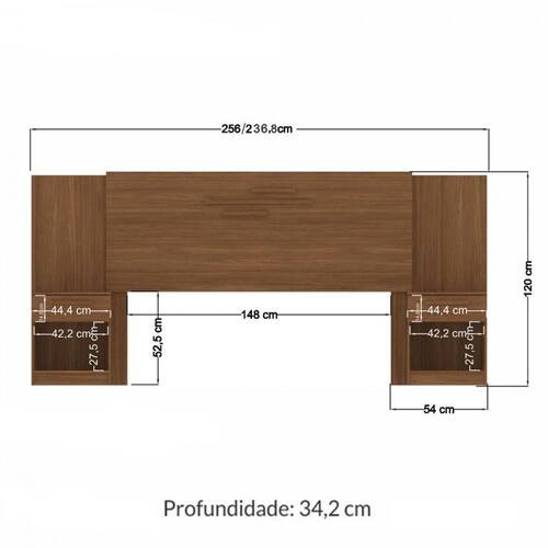 Cabecera Matrimonial Loanda Jatoba/Jatoba