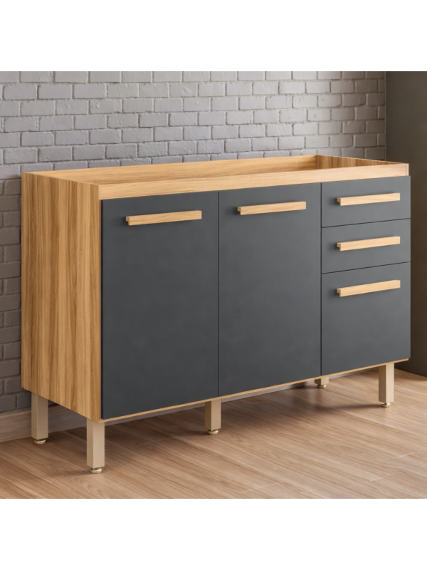 Balcon Intenza 1,20m S/ Tapa Nicioli Freijo/Chumbo