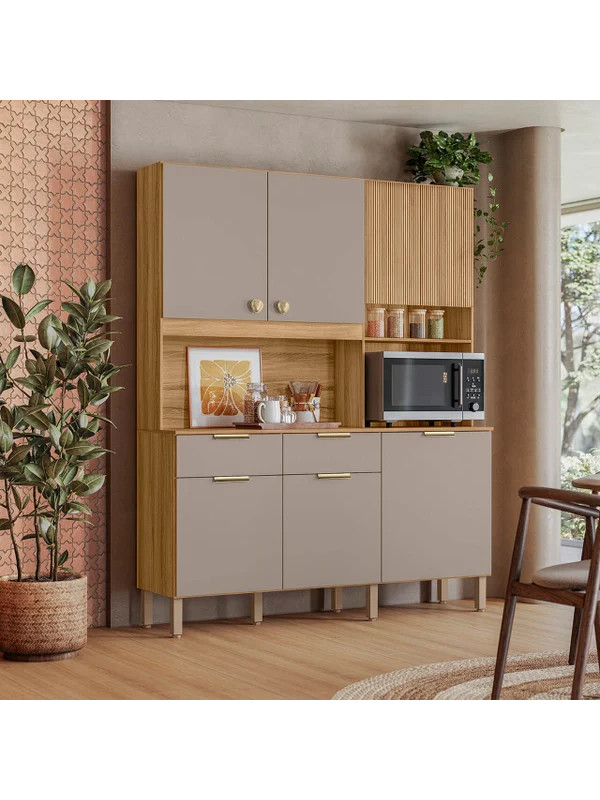 Kit Cocina Tropical 1,60m Freijo/Fendy