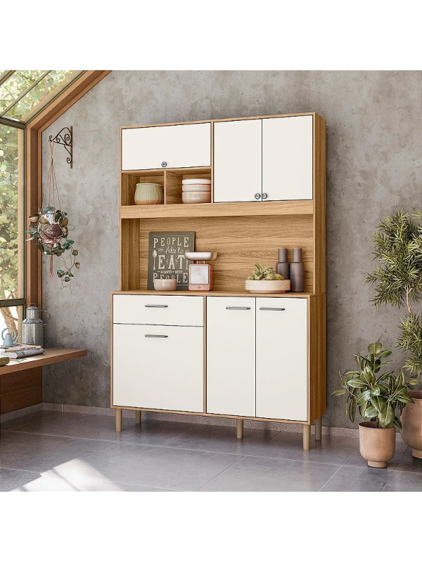 Kit Cocina Erva Doce 1,20m Freijo/Off White