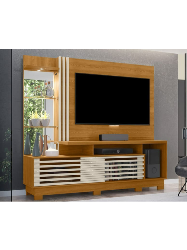 Home Theater Frizz Plus Cinamomo/Off White c/ Patas