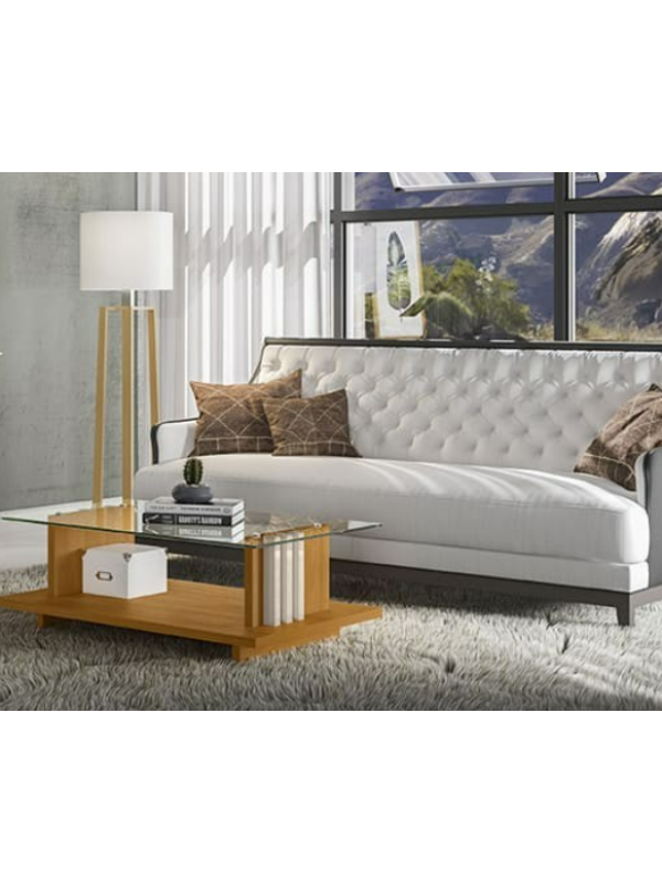 Mesa de Centro Frizz Cinamomo/Off White