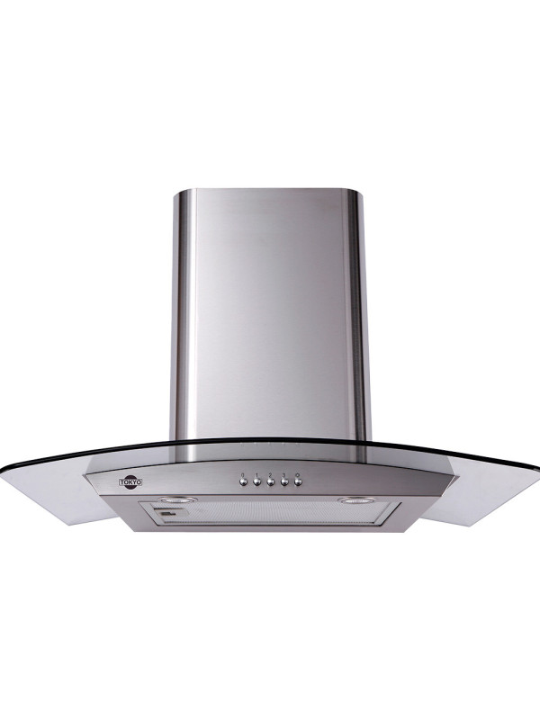 Campana Tokyo de Vidrio Curvo Inox Curved60