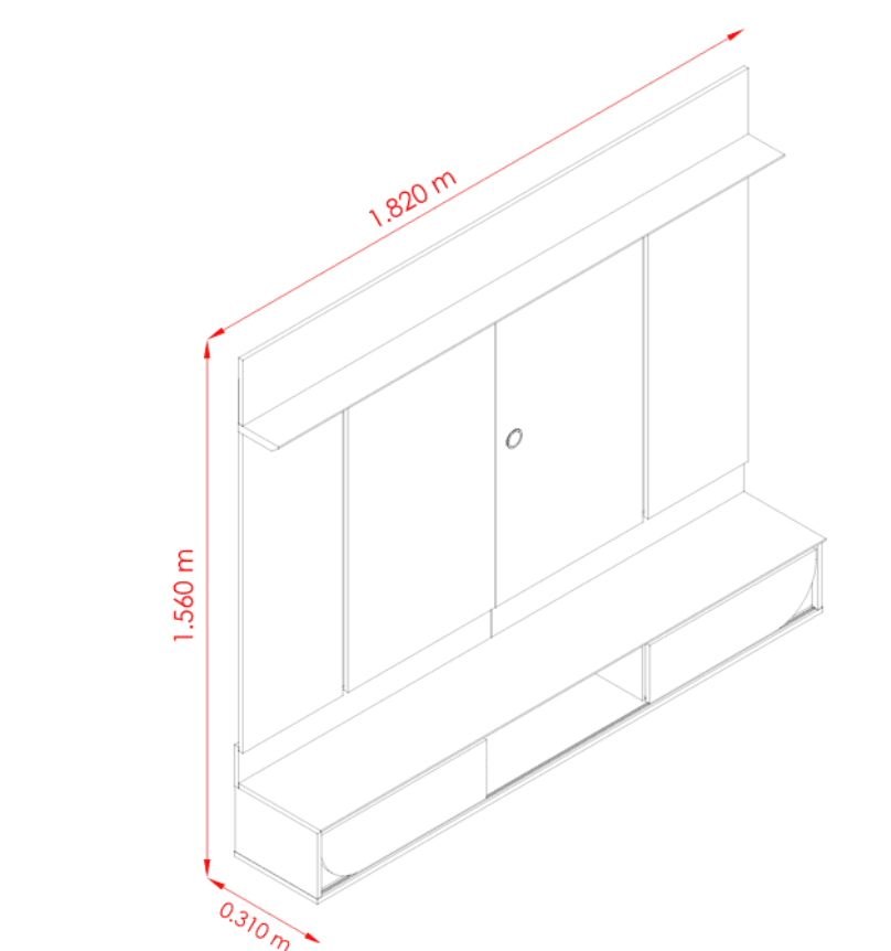Panel Aura Madetec Cinamomo/Off White