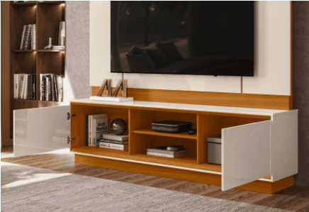 Home Theater Siena Madetec C/Pies Cinamomo/ Off White