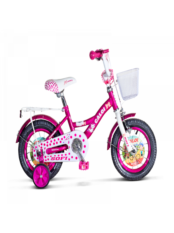 BICICLETA CALOI SOFI ARO 12 FUCSIA