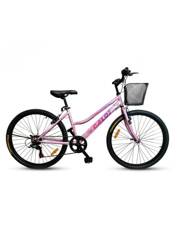 BICICLETA CALOI CALIFORNIA ARO 26 ROSADO