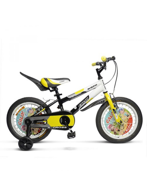 BICICLETA CALOI X-CROSS ARO 16 AMARILLO