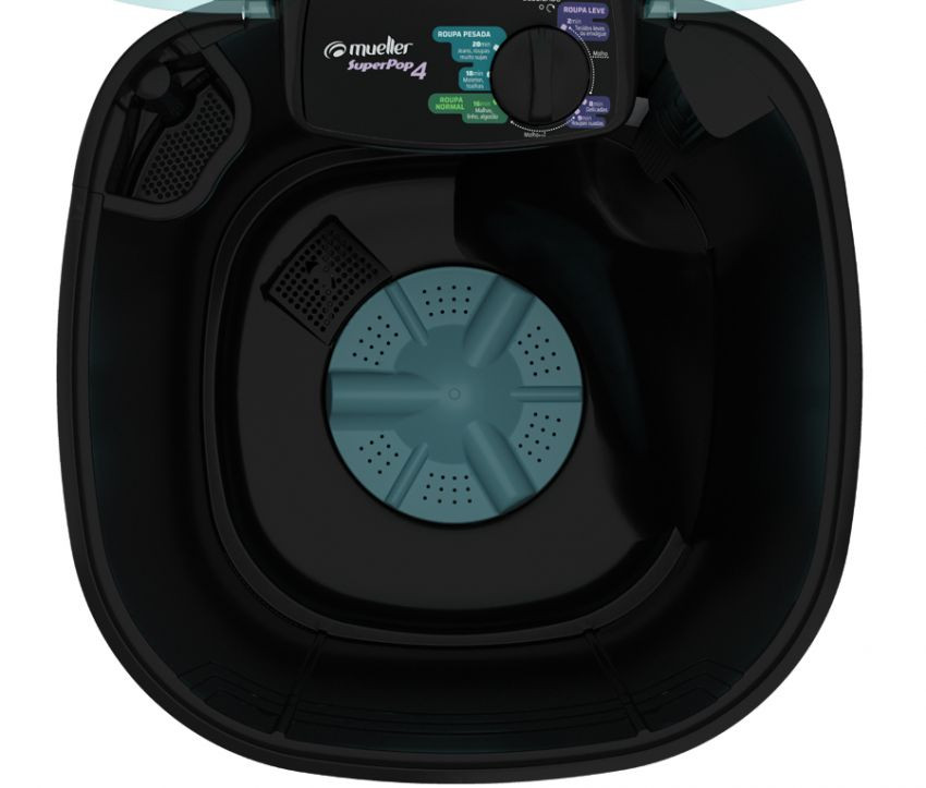 Lavarropa Mueller Superpop 4 kg Negro