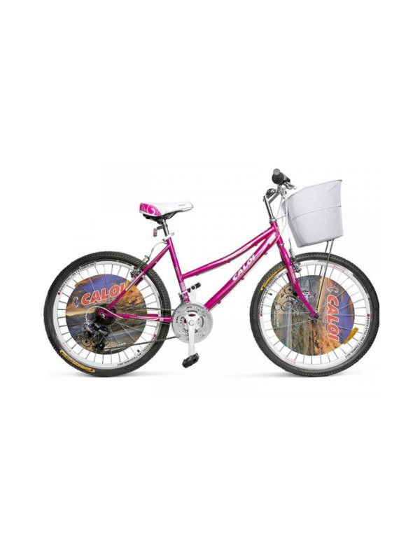 BICICLETA CALOI CALIFORNIA ARO 24 ROSADO