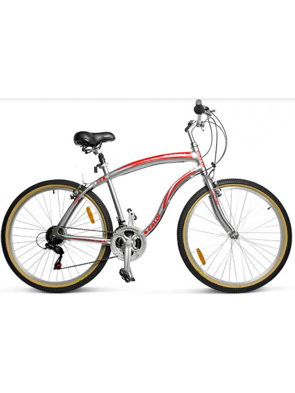 BICICLETA CALOI CUSTOM ARO 26 ROJO