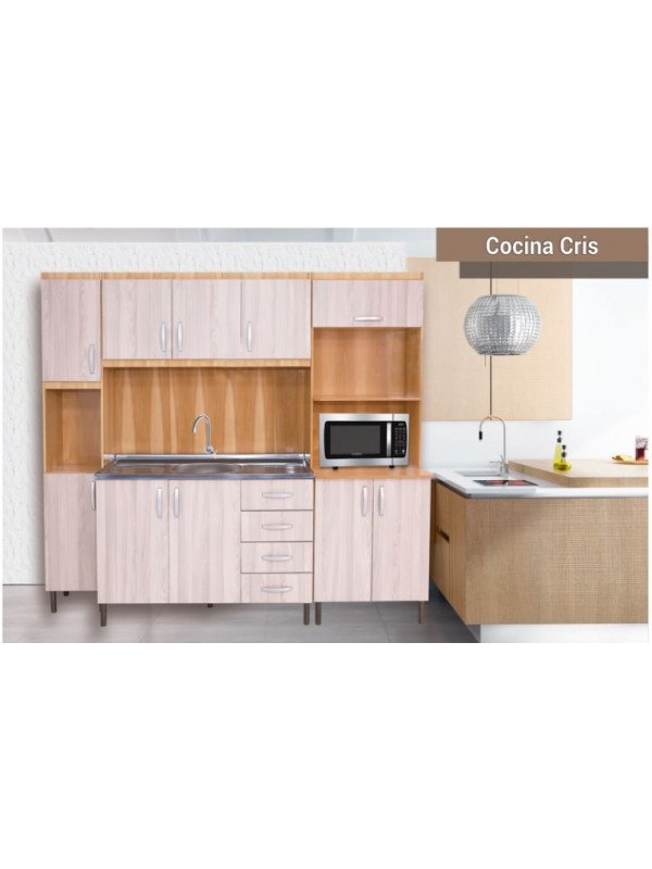 KIT COCINA CRIS 2,00 METROS CON PORTA HORNO