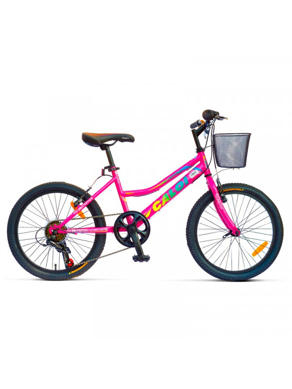 BICICLETA CALOI CALIFORNIA ARO 20 FUCSIA